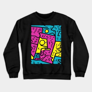Sleeping with your Pet - Graffiti Abstract Art Crewneck Sweatshirt